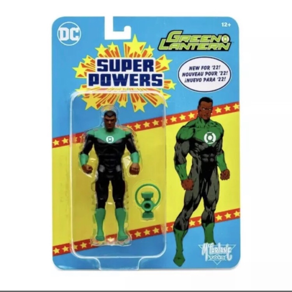 DC Super Powers Green Lantern John Stewart Action Figure Retro McFarlane Toys 22